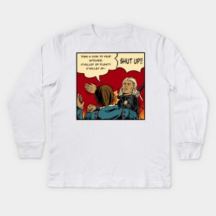 witcher slap Kids Long Sleeve T-Shirt